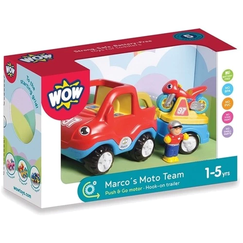 Игровой набор WOW Toys Marco's Moto Team Мотокоманда Марко (10716)