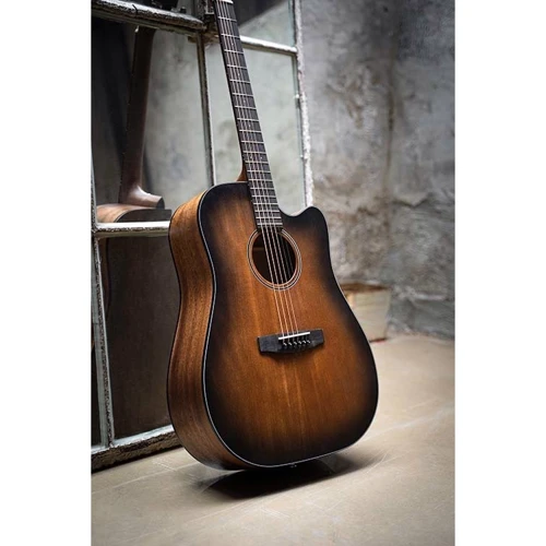 Гітара CORT Core-DC Mahogany (Open Pore Black Burst) w/case: Кількість струн 6