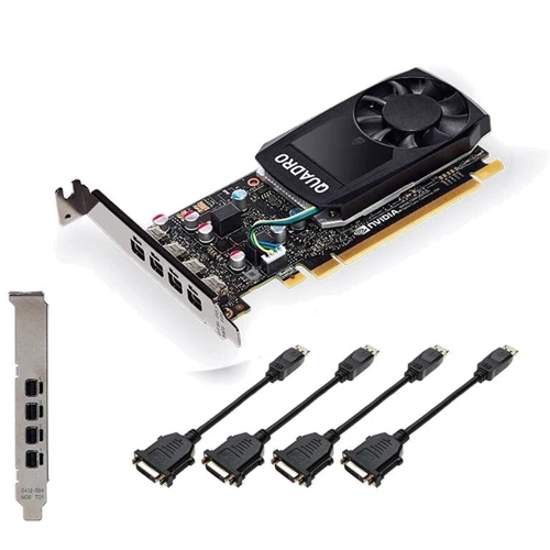 Видеокарта PNY V2 NVIDIA Quadro P1000 (VCQP1000DVIV2-PB): Разрядность шины памяти, бит 128