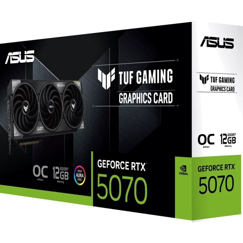 Відеокарта ASUS TUF Gaming GeForce RTX 5070 12GB GDDR7 OC (TUF-RTX5070-O12G-GAMING) UA