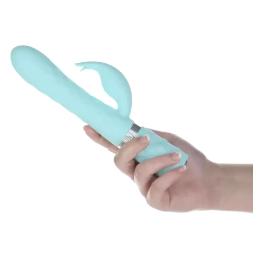 Роскошный вибратор Pillow Talk Lively Teal с кристаллом Сваровски для точки G