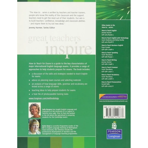 How to Teach for Exams New: Виробник Pearson Education