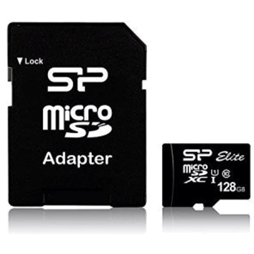 Карта памяти Silicon Power 128GB microSDXC Class 10 UHS-I U1 Elite + adapter (SP128GBSTXBU1V10SP)