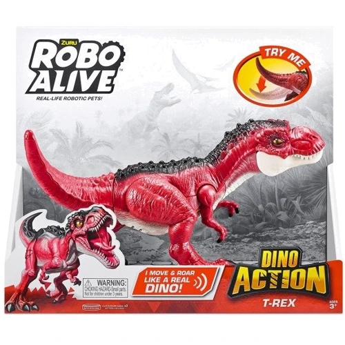 Интерактивная игрушка Pets & Robo Alive Dino Action Тиранозавр (7171): Датчики акустический, движения