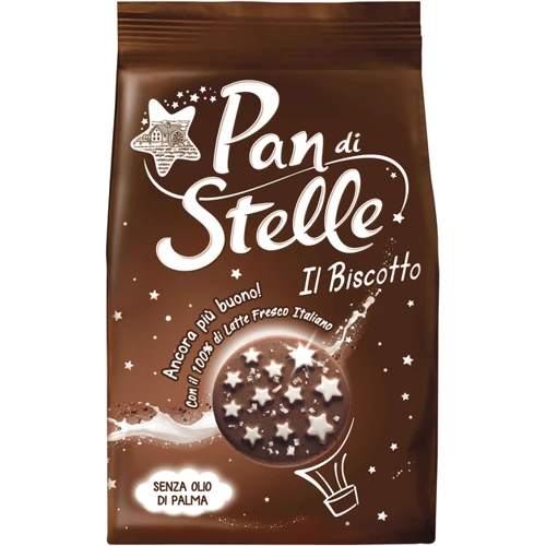 Печенье Mulino Bianco Pan Di Stelle шоколадное 350 г (8076809574075)