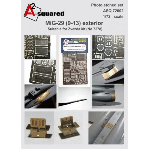 Фототравление DAN models детали экстерьера МиГ-29 (9-13) (DAN-ASQ72002)