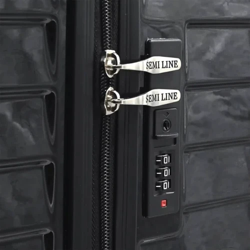 Чемодан Semi Line 20" (S) Black (T5765-1): Застежка Молния