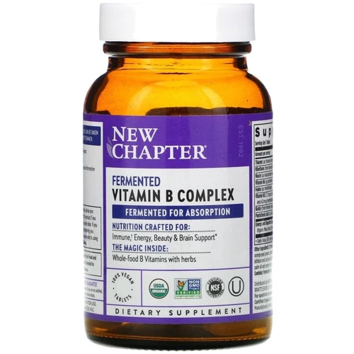 New Chapter Fermented Vitamin B Complex Комплекс Витамина В 30 таблеток