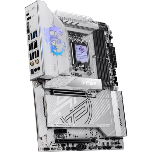 MSI MPG Z890 EDGE TI WIFI: Додатково Радиатор на VRM, Поддержка UEFI, Поддержка RAID, Адаптер Wi-Fi