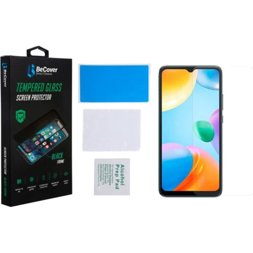 Аксессуар для смартфона BeCover Tempered Glass Black for Xiaomi Redmi 10C / Poco C40 / Redmi 12C (708170)