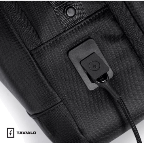 Рюкзак TAVIALO Smart 20 л чорний (TB20-224BL): Фактура Матовая, Гладкая