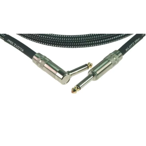 Кабель инструментальный KLOTZ 59 VINTAGE PRO GUITAR CABLE ANGLED 6 M