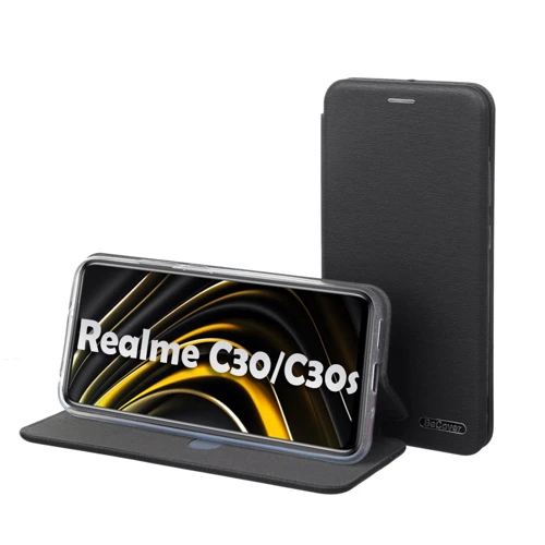 Чехол для телефонов BeCover Book Exclusive Black for Realme C30/C30s (709072): Материал искусcтвенная кожа