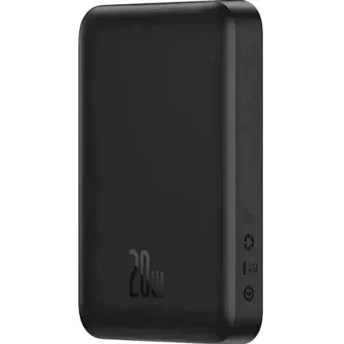 Внешний аккумулятор Baseus Power Bank 10000mAh Mini Magnetic Wireless 20W Black (PPCX070001): Встроенный кабель нет