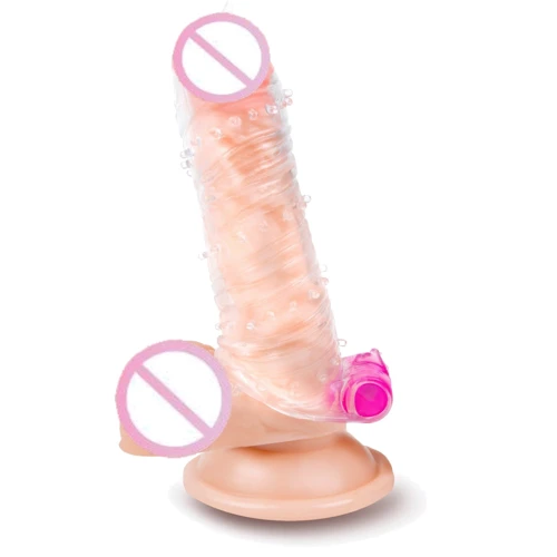Рельефная насадка для членаBrazzers Brazzers RW002, 13х3.5 см