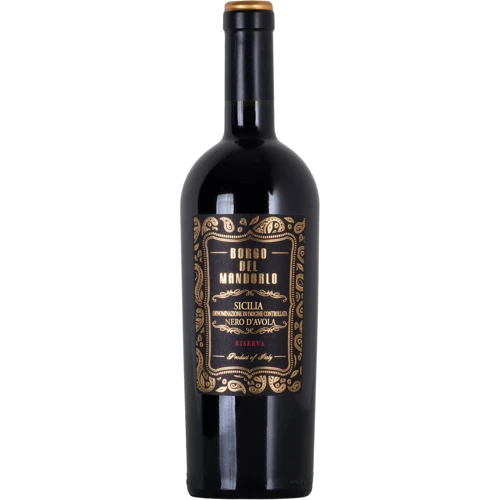 Вино Borgo del Mandorlo Nero d'Avola Sicilia Riserva красное сухое 0.75 (VTS2991350)