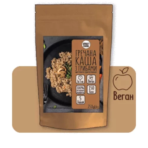 Каша Street Kasha Гречневая с грибами 250 г (4820201770351)
