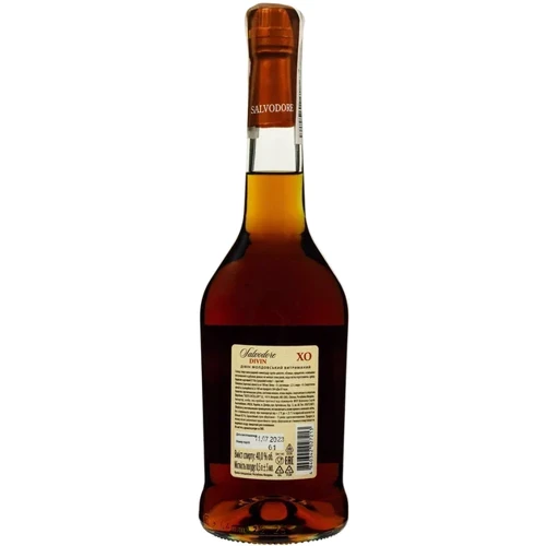 Бренді Divin Salvodore XO 40% 0.5 л (FSH_4840342027213): Об'єм, л 0.5