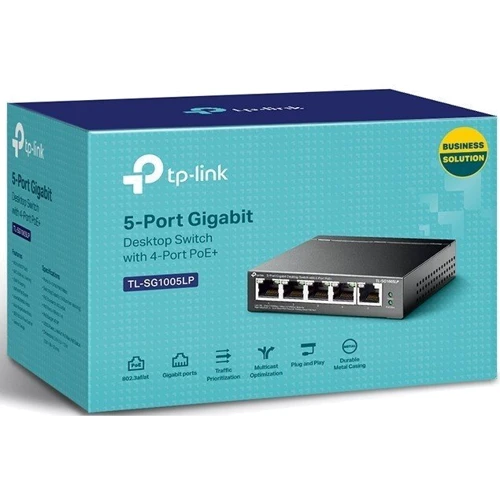 Мережевий комутатор TP-Link TL-SG1005LP: Тип Коммутатор неуправляемый