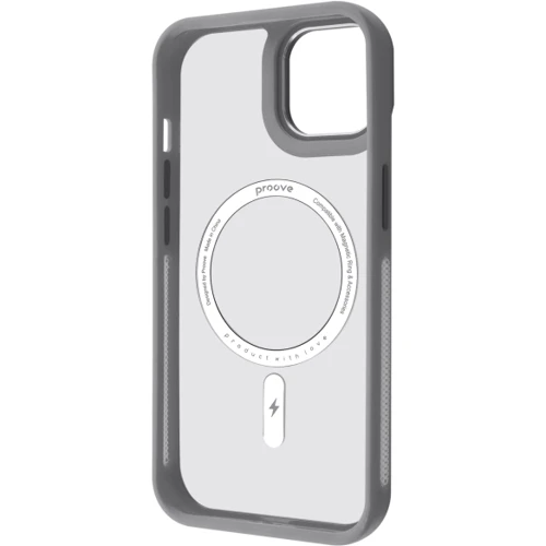 Чохол для iPhone Proove Clear Essence Case with Magnetic Ring Gray для iPhone 16: Тип чохла накладка на заднюю часть