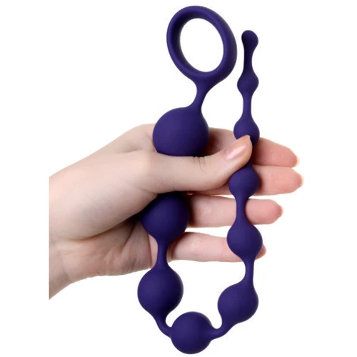 Анальний ланцюжок ToDo Anal Beads Grape, фіолетовий