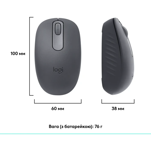 Мышь Logitech M196 Bluetooth Grey (910-007459) фото 7