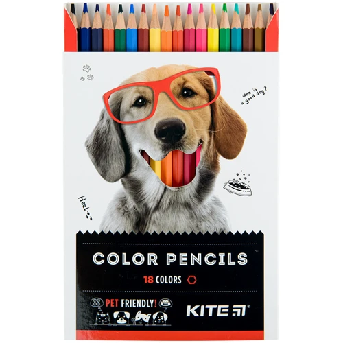 Карандаши цветные Kite Dogs 18 цветов (K22-052-1): Лицензия Kite Dogs