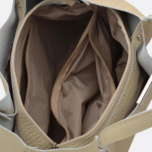 Женская сумка шоппер Ricco Grande бежевая (1l943rep-beige): Страна производитель Украина