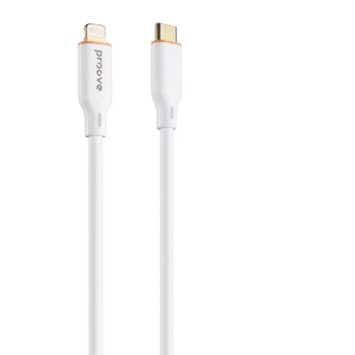 Кабель Proove Cable USB-C для Lightning Jelly Silicone 27W 1m White (CCJS27002102)