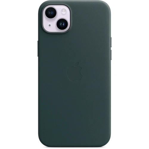 Чохол для iPhone Apple for iPhone 14 Plus Leather Case with MagSafe Forest Green (MPPA3) : Матеріали кожа