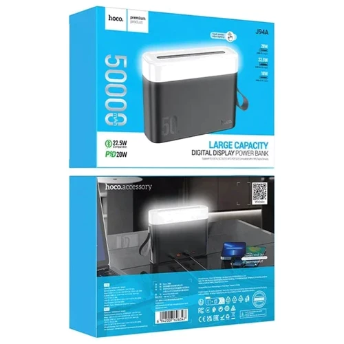 Внешний аккумулятор Hoco Power Bank 50000mAh J94A Masterful 22.5W Black