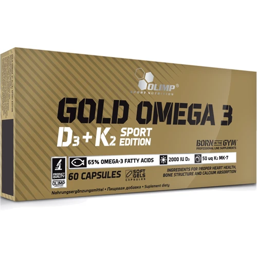 Olimp Gold Omega 3 D3+K2 sport edition 30 caps