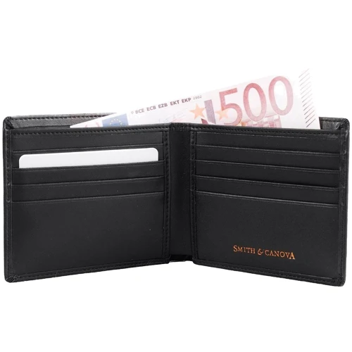 Мужской набор Smith&Canova черный (FUL28652-BLK): Формат кошелька Вертикальный
