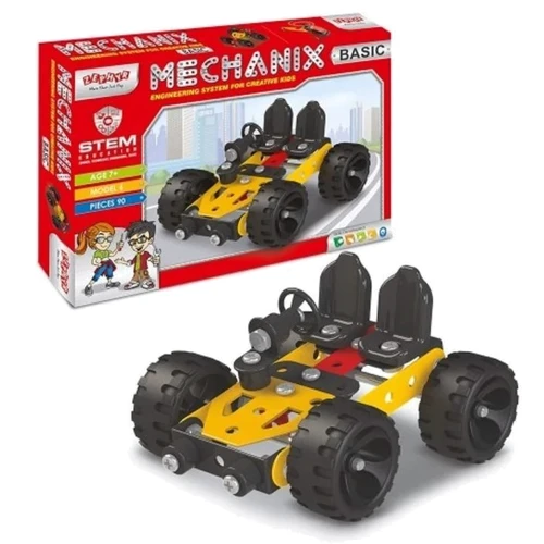 Металлический конструктор Zephyr Mechanix Basic развивающий 90 элементов 6 моделей (09001)