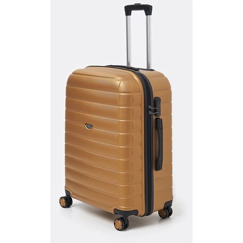 Чемодан Ricco Grande L Gold (T15003Gold-L): Материал Пластик
