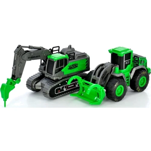 Набор машинок MIC Строительная техника зеленый (99750-850-8): Производитель Mic