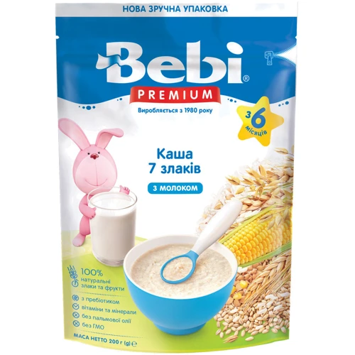 

Каша молочная Bebi Premium 7 злаков (1105062)