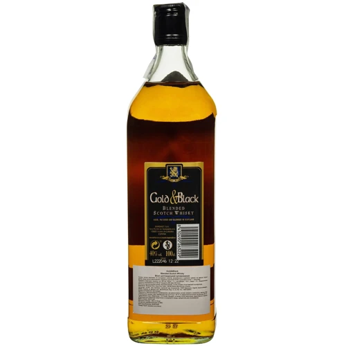 Виски Gold&Black Blended Scotch 40% 1 л (FSH_8410490263229): Объем, л 1