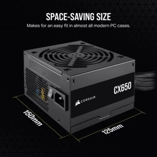 Блок питания Corsair CX650 (CP-9020278): КПД, % 88