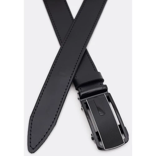 Чоловічий ремінь Borsa Leather чорний (115v1genav38-black): Стать Мужской