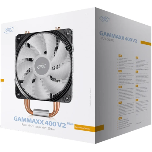 Кулер Deepcool GAMMAXX 400 V2 BLUE: Регулювання оборотів широтно-імпульсна модуляція (PWM)