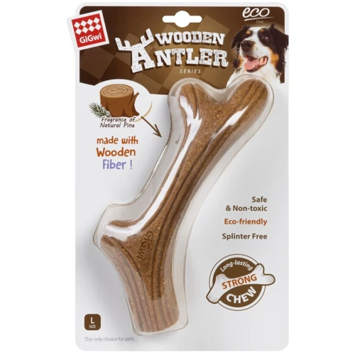 Іграшка для собак Рог жувальний GiGwi Wooden Antler дерево полімер L (2343)