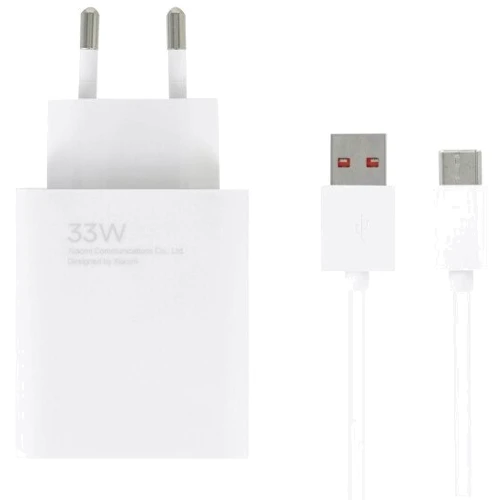 Зарядное устройство Xiaomi USB Wall Charger 33W White with USB-C Cable (BHR6039EU)