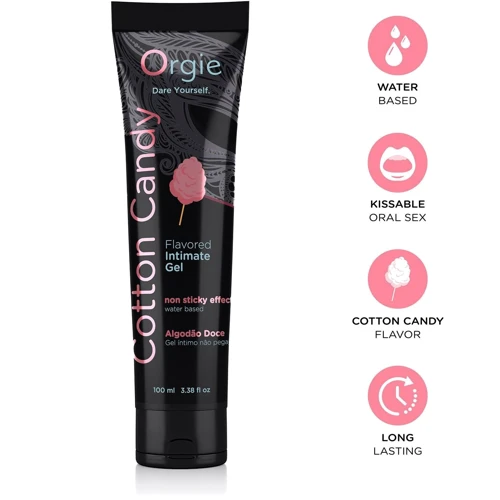 Лубрикант на водной основе Orgie Lube Tube Cotton Candy, 100 мл, со вкусом и ароматом сладкой ваты