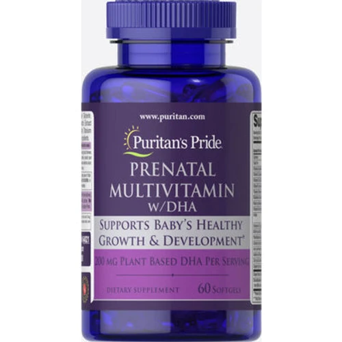 Puritan's Pride Prenatal Multivitamin with DHA 60 Softgels