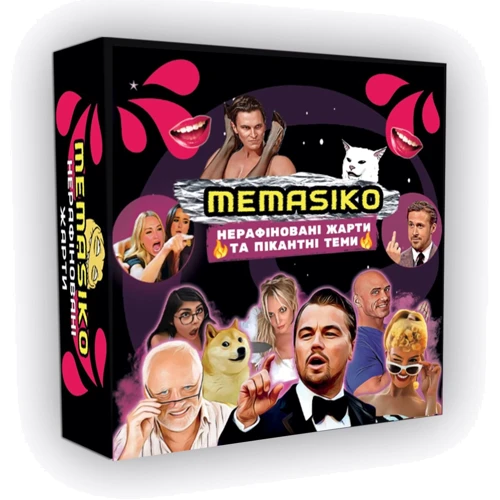 Настольная игра MEMASIKO - нерафинированные шутки и пикантные темы 18+ (UA): Производитель FlixPlay