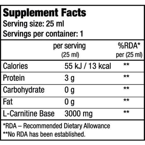 Жиросжигатель BioTechUSA L-Carnitine 3000 20x25 ml Orange: Пол Унисекс