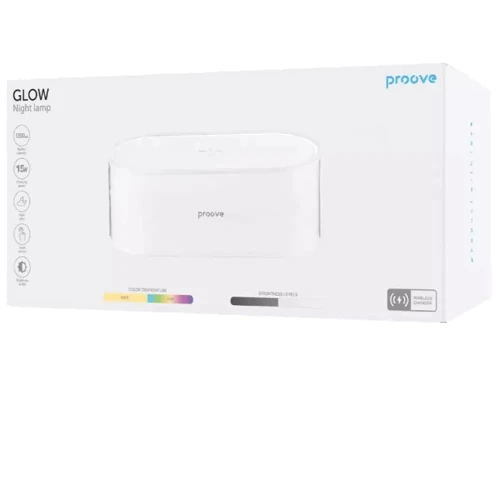 Ночник с беспроводной зарядкой Proove Glow white (PLPG00102002)