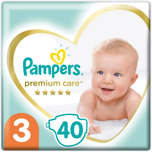 Подгузники Pampers Premium Care Midi Размер 3 (6-10 кг) 40 шт (8001090379337)