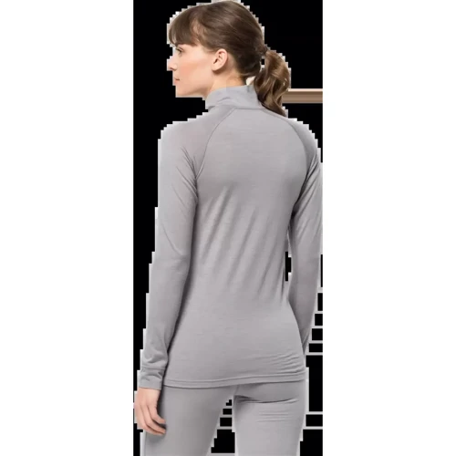Термолонгслив Jack Wolfskin Alpspitze Wool L/S HZ W 1808721_6555 44 (M) серый фото 2